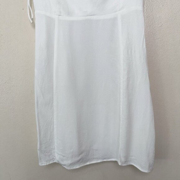 Aritzia Womens 6 Wilfred Sweetheart Bustier Mini White Dress - Picture 4 of 12
